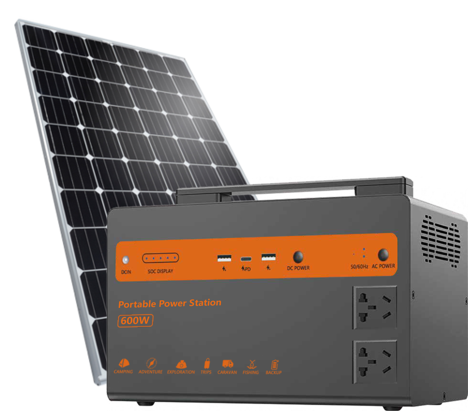 GreenPower Portable and Mobile 600W Solar Generator